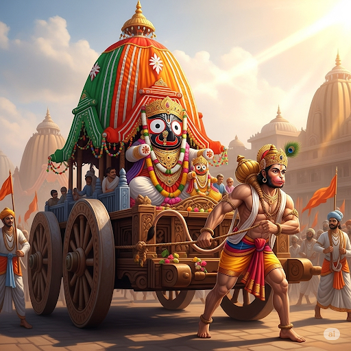 Jagannath ji hanuman ji ke sath